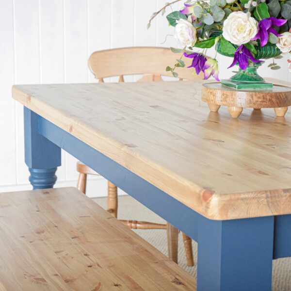 Farmhouse Fluted Dining Table, Pine - Image 3