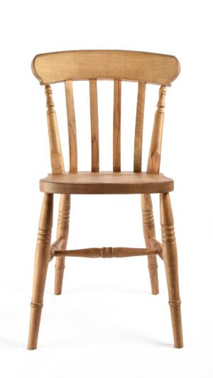 Farmhouse slat back dining chair